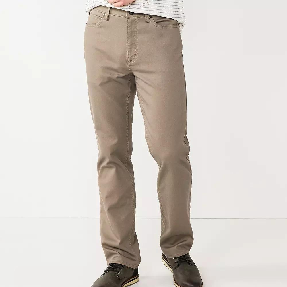 Mens Sonoma Goods For Life Straight-Fit 5-Pocket Everyday Pant Product Image