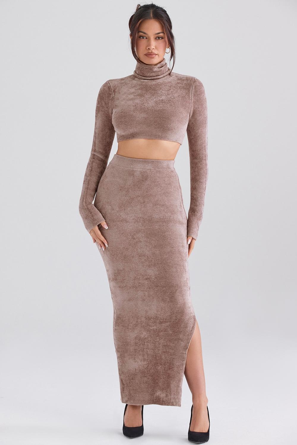 Rene Rose Chenille Maxi Skirt Product Image