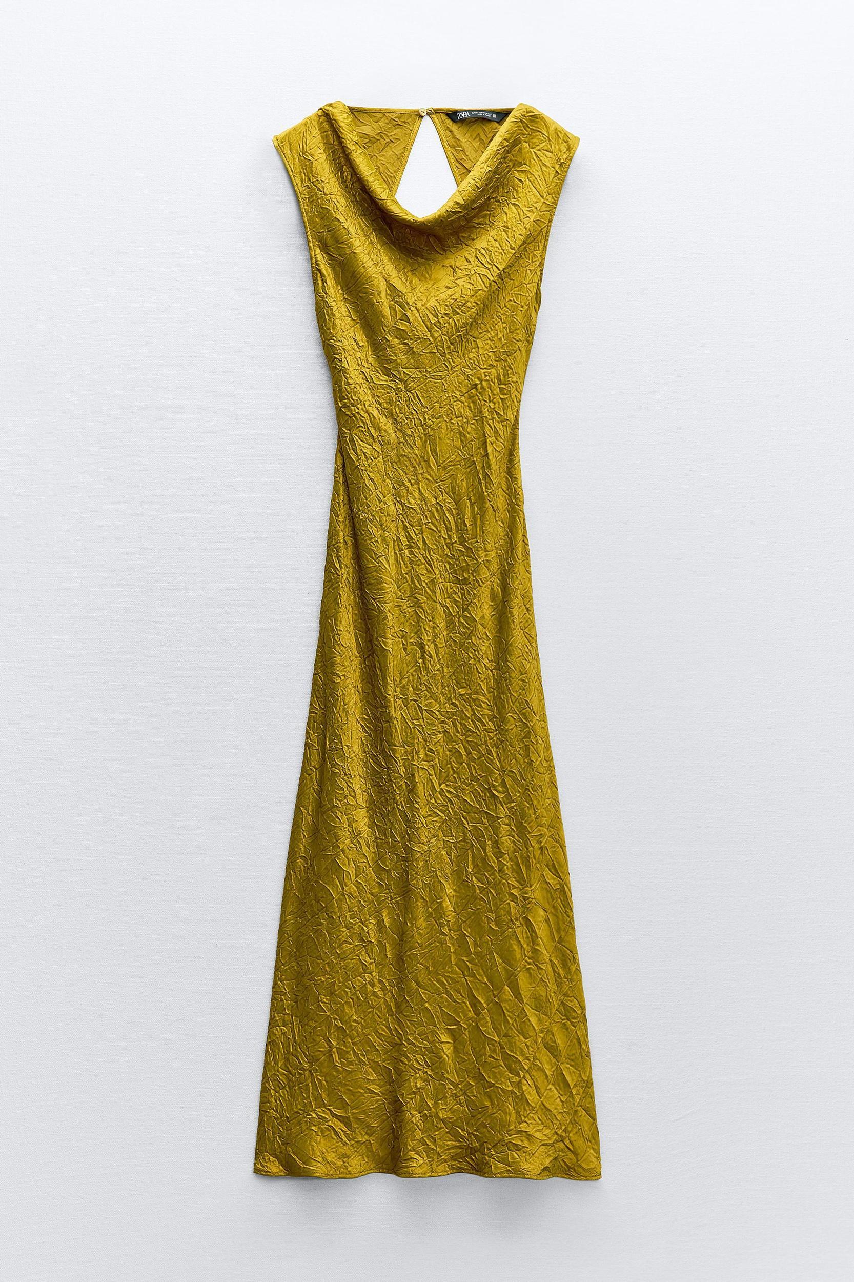 WRINKLE LOOK MIDI DRESS Product Image