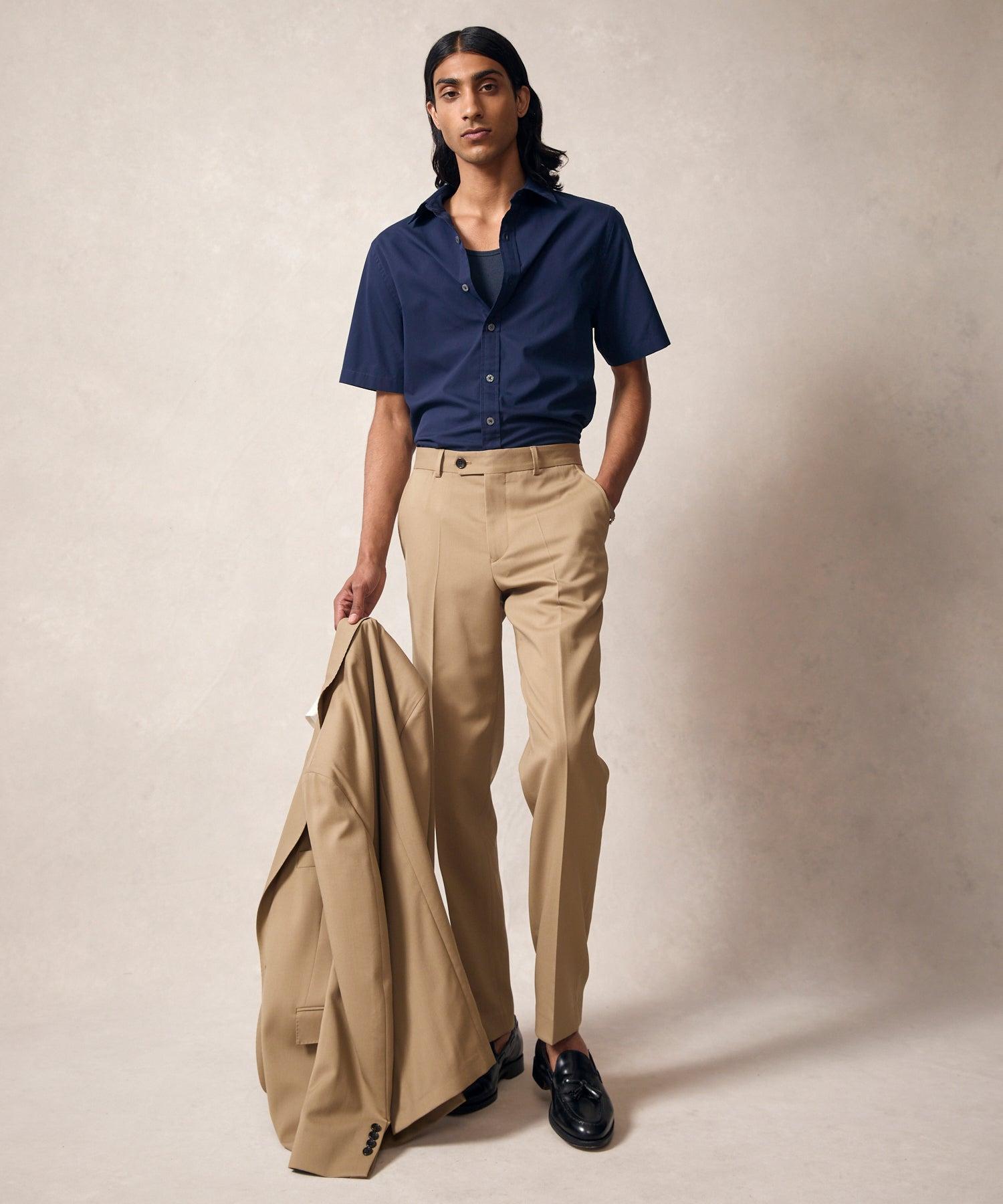 Cotton Poplin Point Collar Shirt Product Image