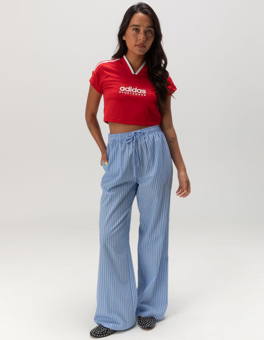 ADIDAS Tiro Cut 3-Stripes Womens Crop Jersey - RED Product Image