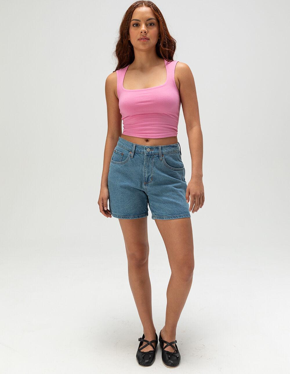 RSQ Womens High Rise Midi Shorts Product Image