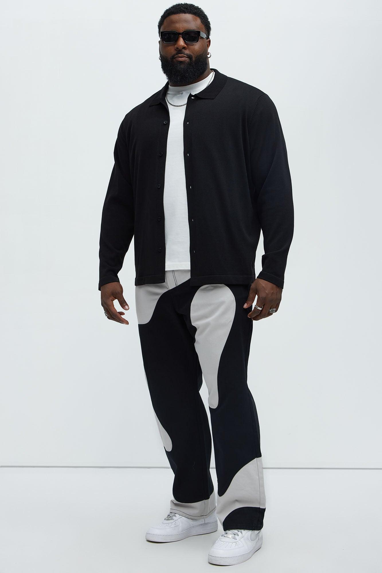 Lava Straight Pants - Black/combo Product Image