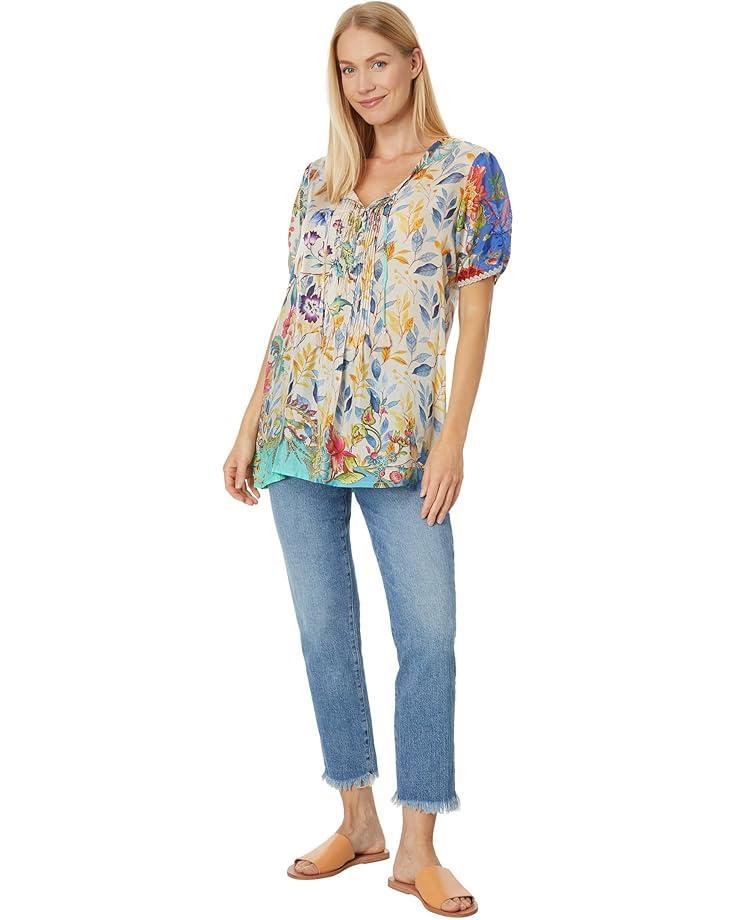 The Janie Favorite Short Sleeve Henley Tee Product Image