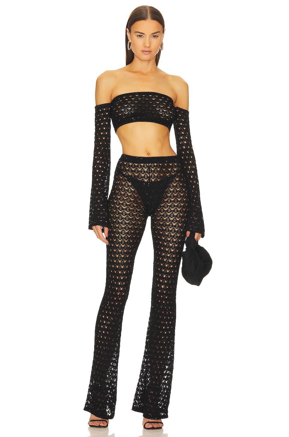x REVOLVE Neola Off Shoulder Sequined Top Michael Costello Product Image