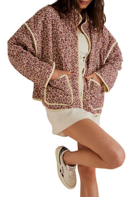 Free People Chloe Jacket (Tea Combo) Women's Clothing Product Image