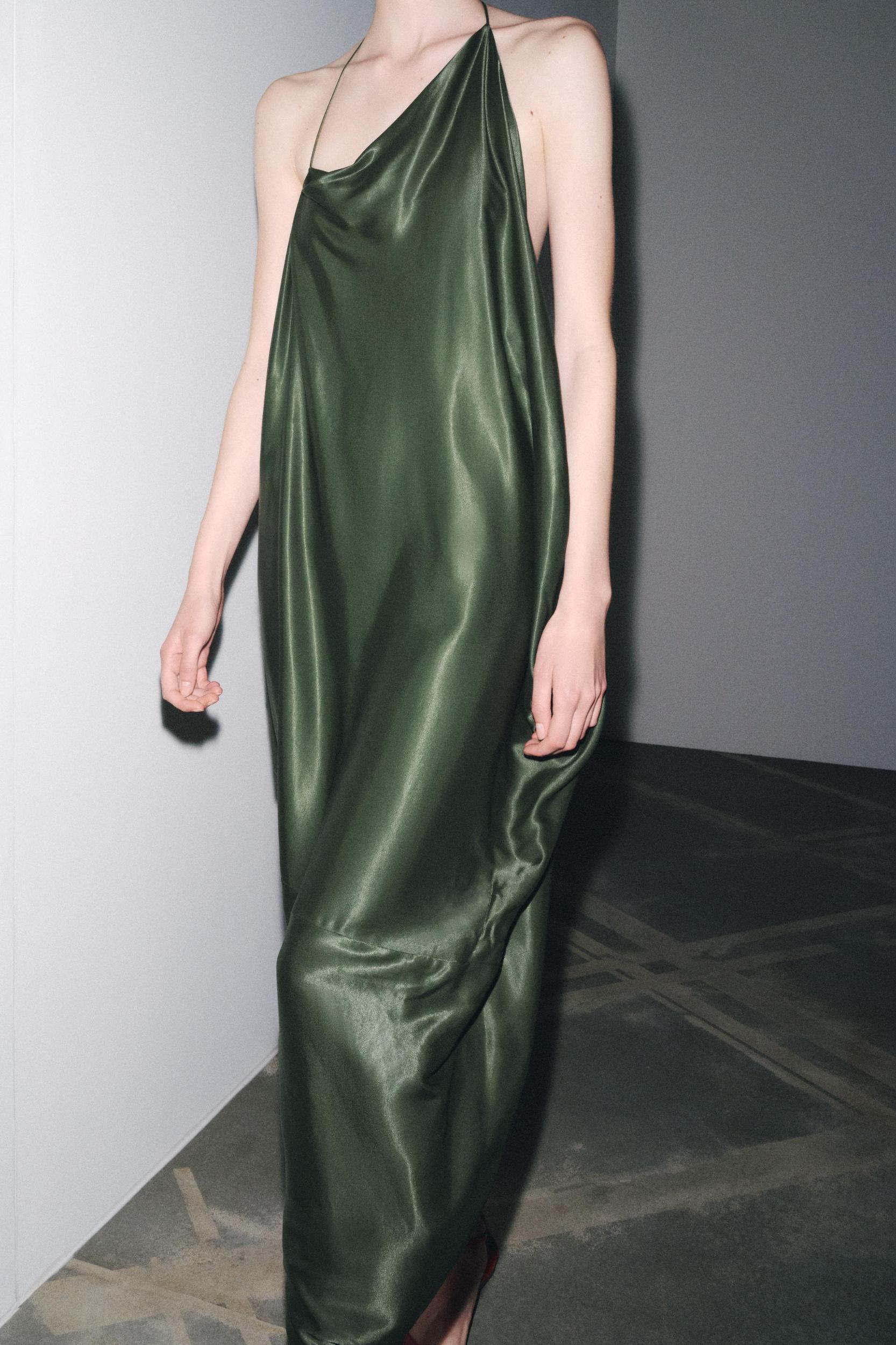 ZW COLLECTION ASYMMETRIC SATIN DRESS Product Image