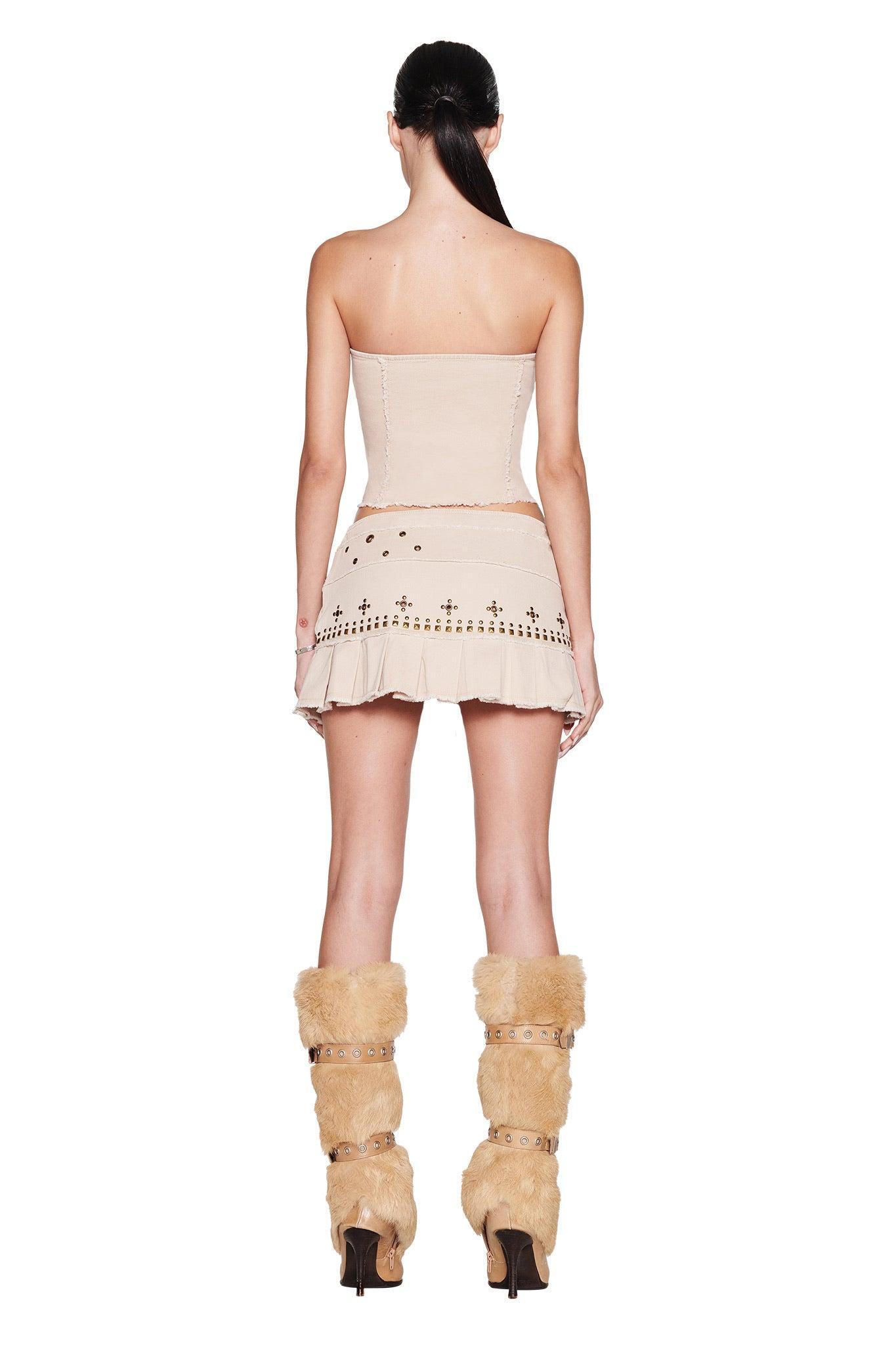 MASON MINI SKIRT - TAN Product Image