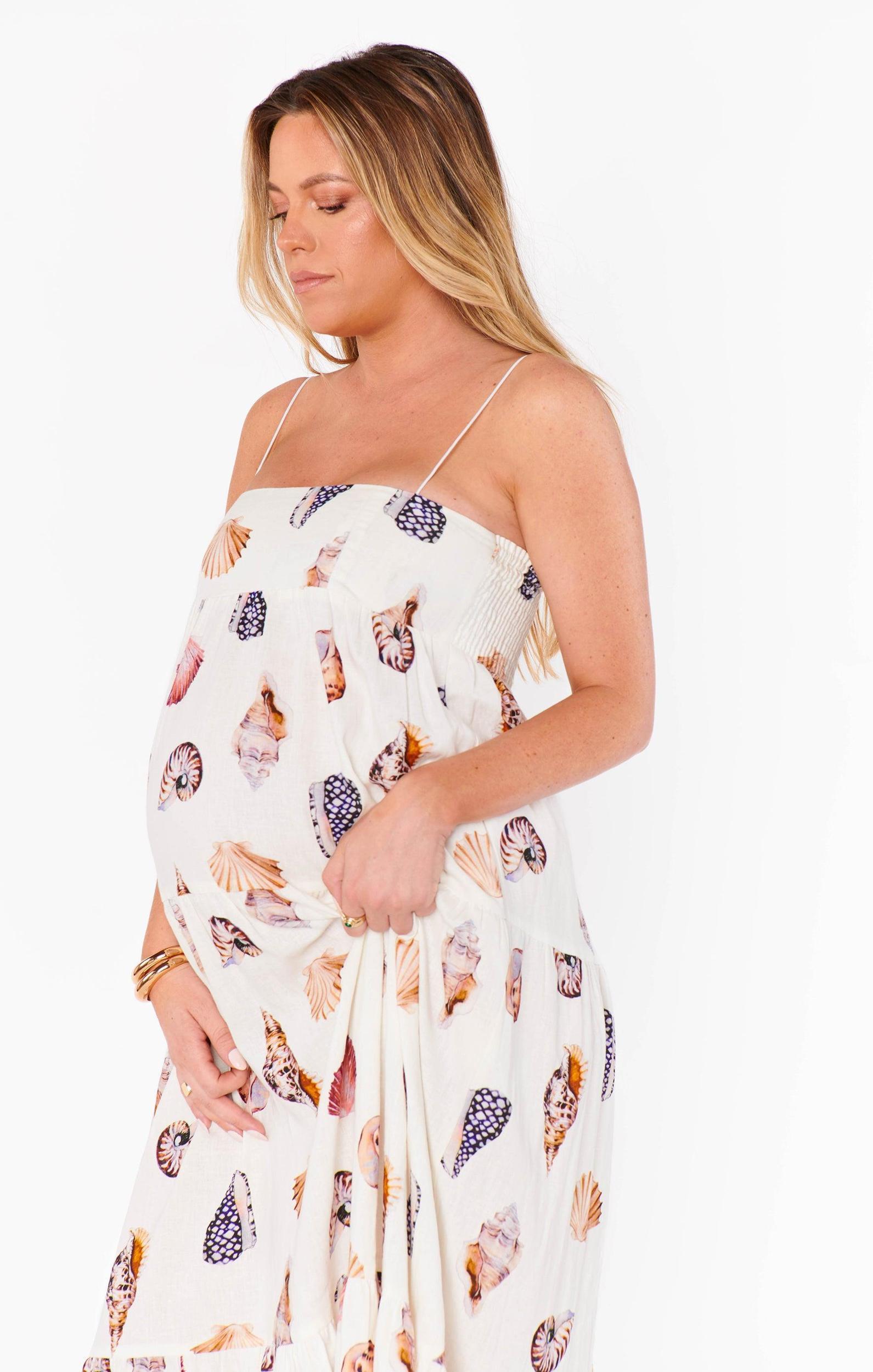 Long Weekend Maxi Dress ~ Shell Linen Product Image