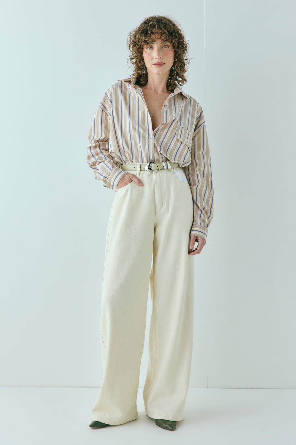 Pippa Denim Jeans Cream Product Image