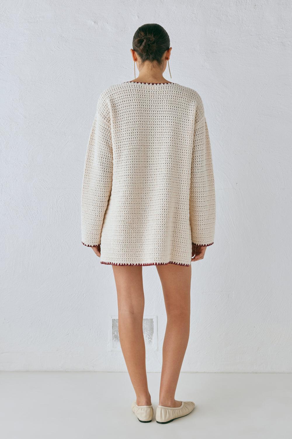 Stella Knit Tunic Cream Product Image