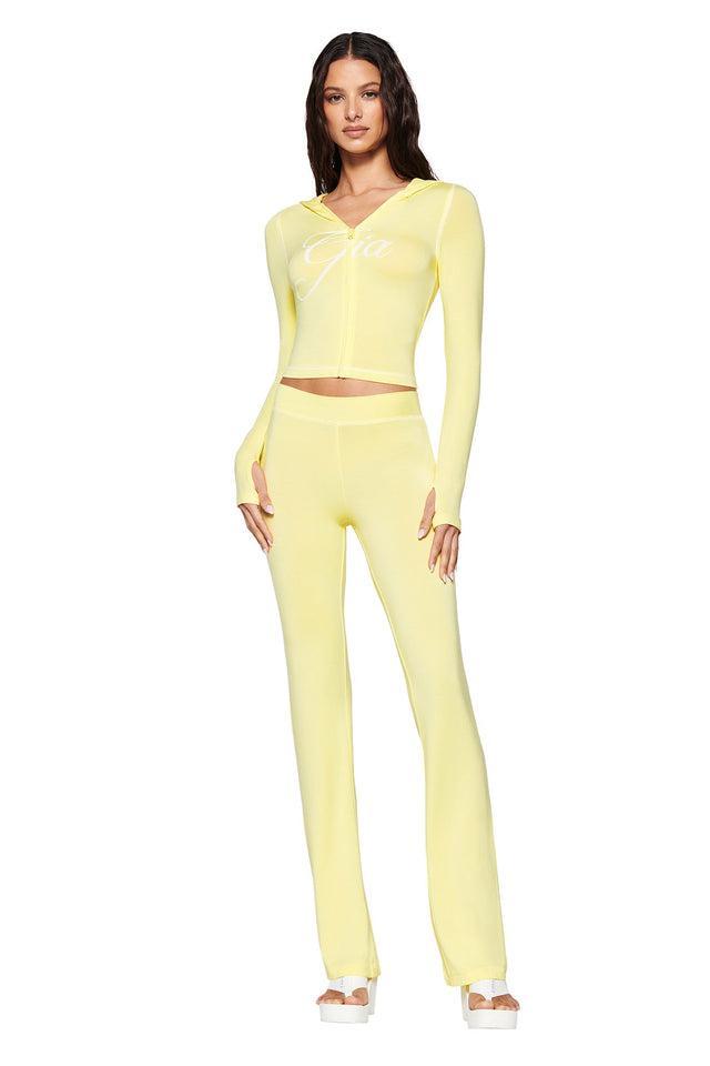 BLARE TRACKPANT - YELLOW : PALE YELLOW Product Image