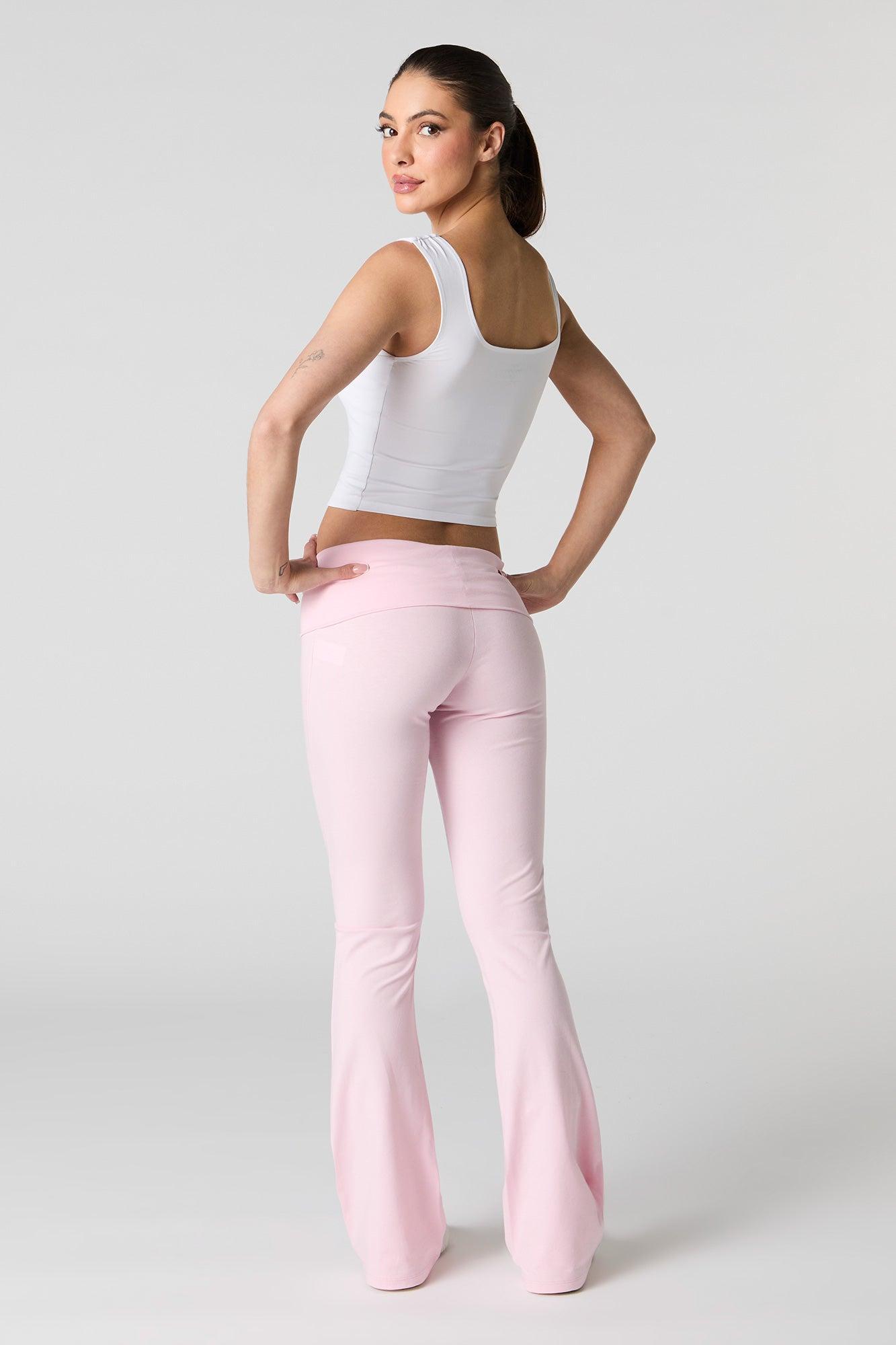 Foldover Waist Flare Legging Female Product Image