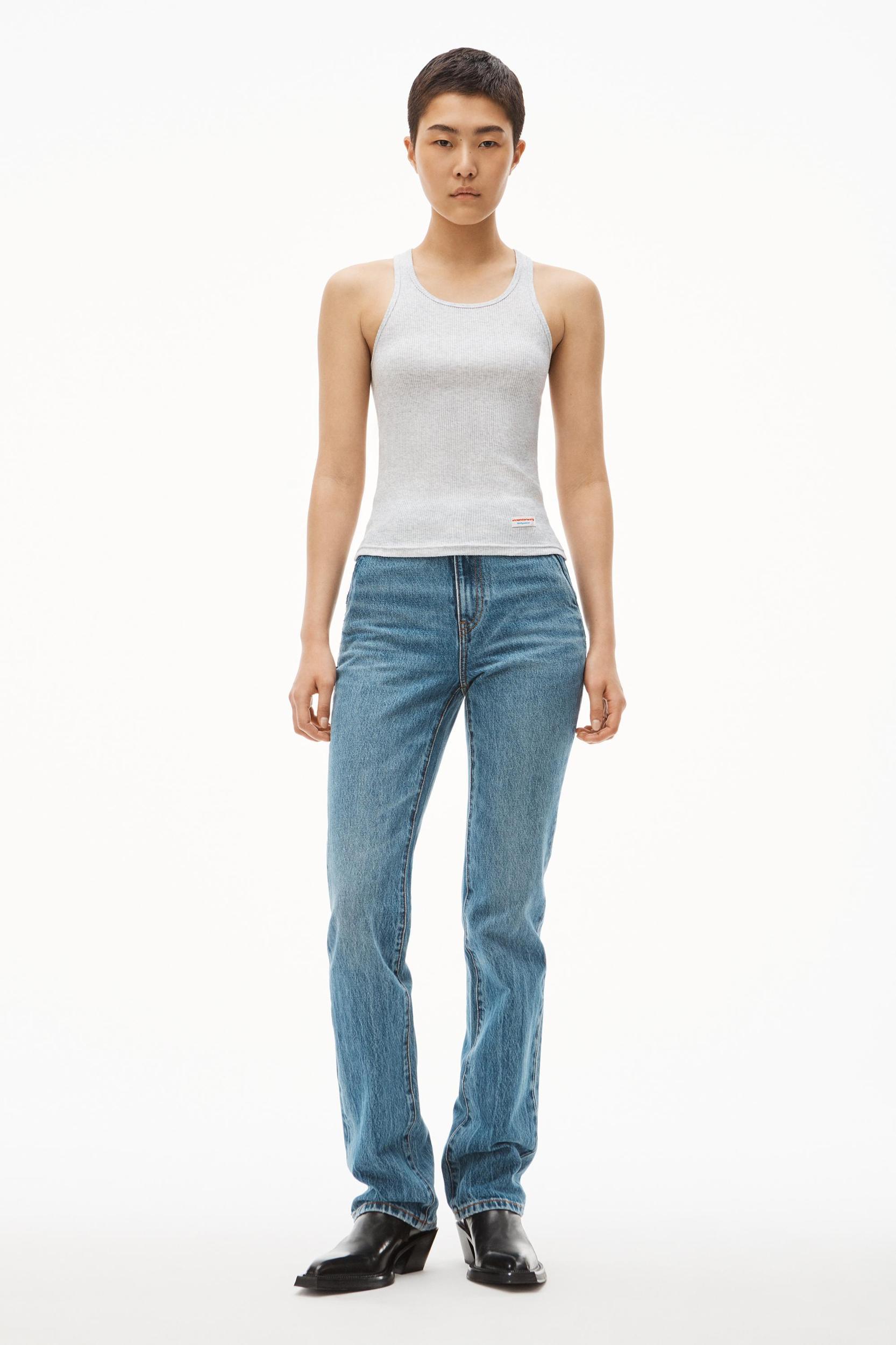 Racerback Tank In Ribbed Cotton Jersey Product Image