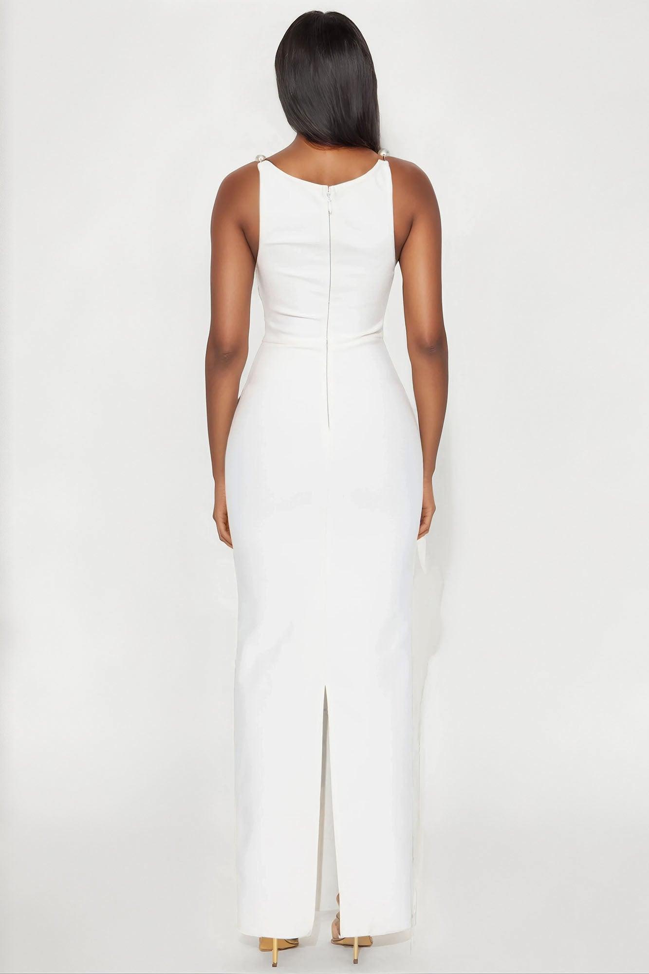 Deandra Bandage Maxi Dress - White Product Image