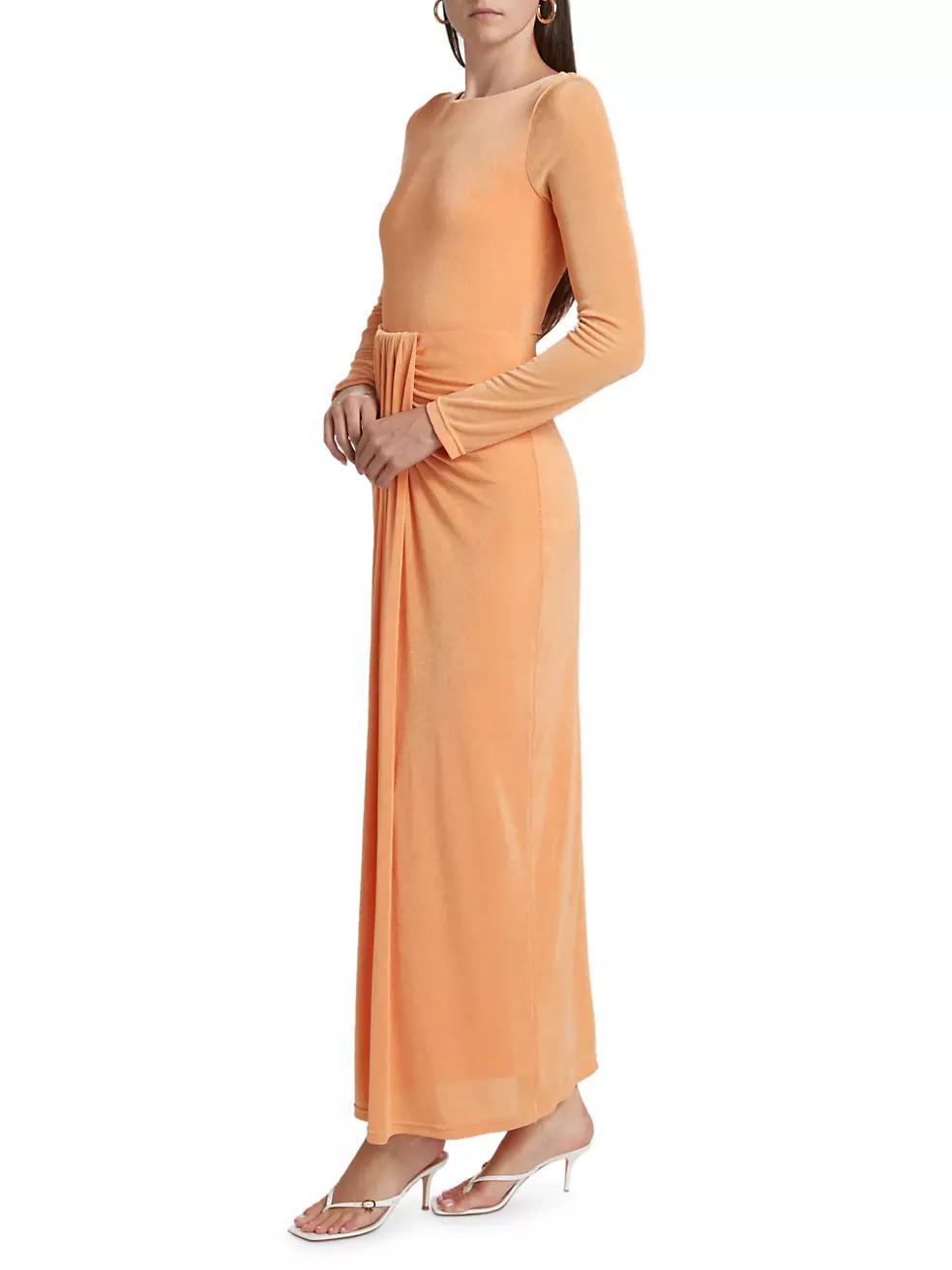 Dakota Velour Maxi Dress Product Image