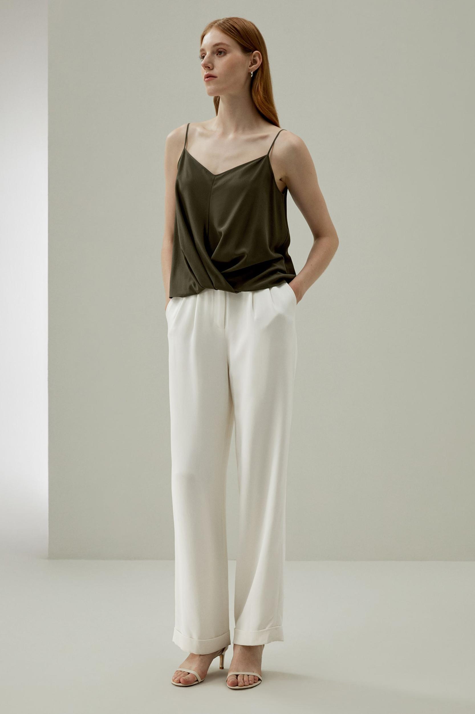 Thin-Strap Crêpe de Chine Cami Product Image