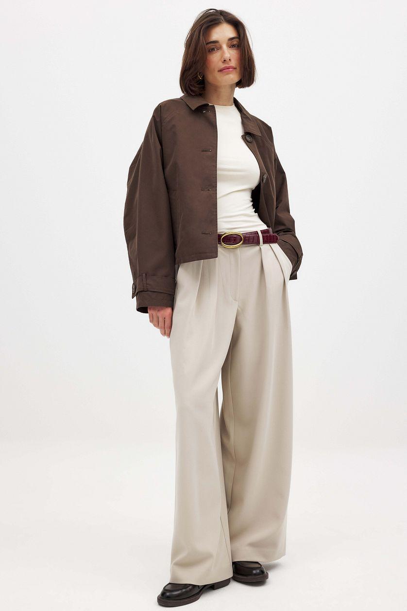 Boxy Short Trenchcoat Product Image