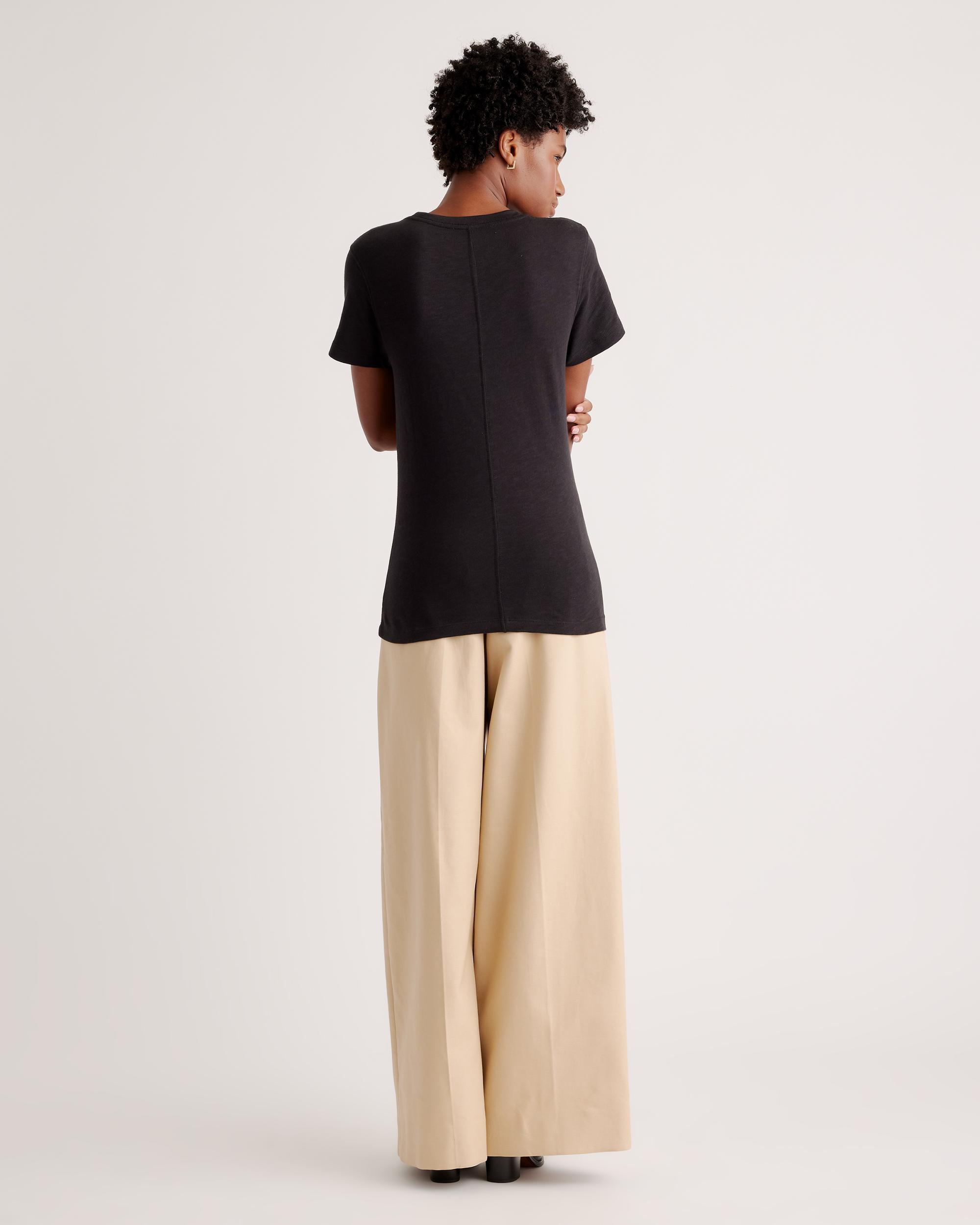 Quince | Women's Slub Crewneck T-Shirt Size XS, Organic Cotton Product Image