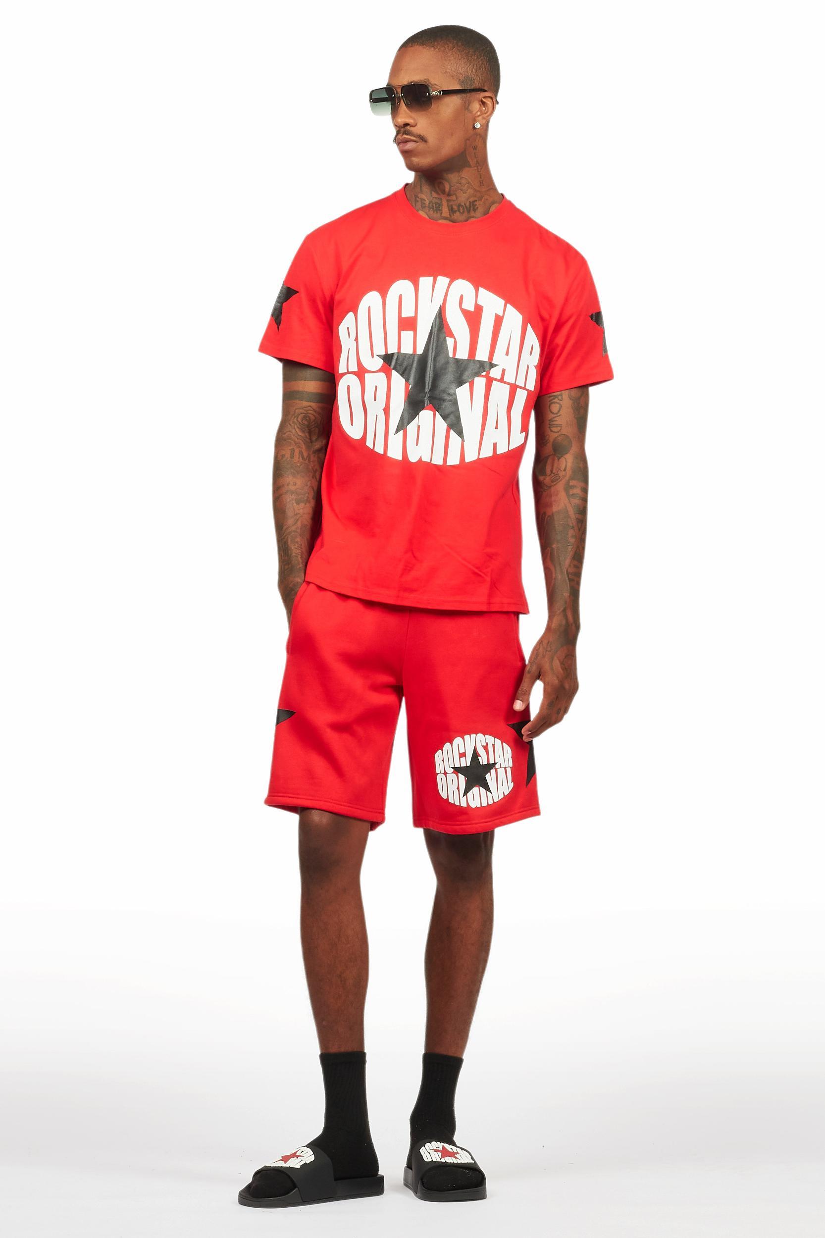 States Red/White Short Set Male Product Image