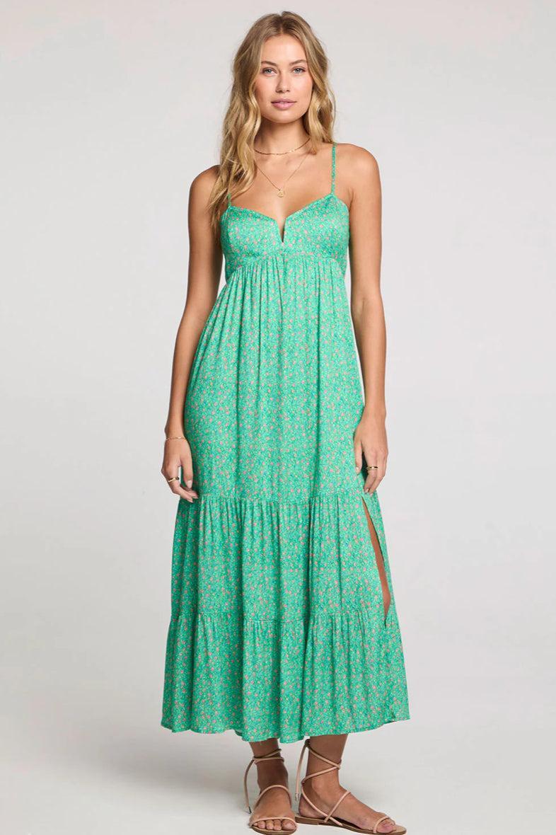 Seren Midi Dress in Jade Product Image