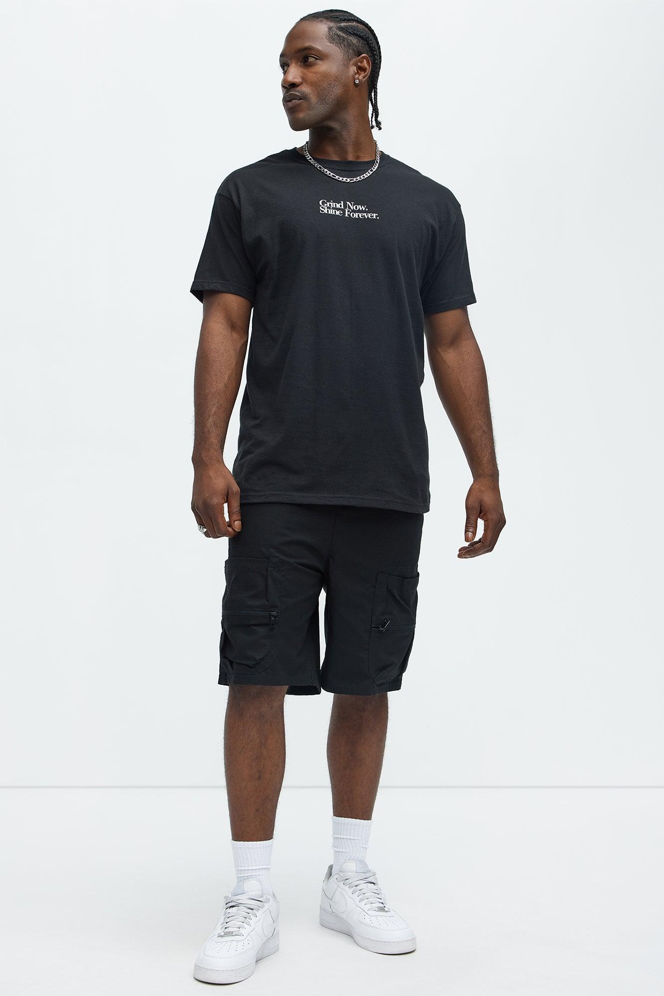 Grind Now Shine Forever Short Sleeve Tee - Black Product Image