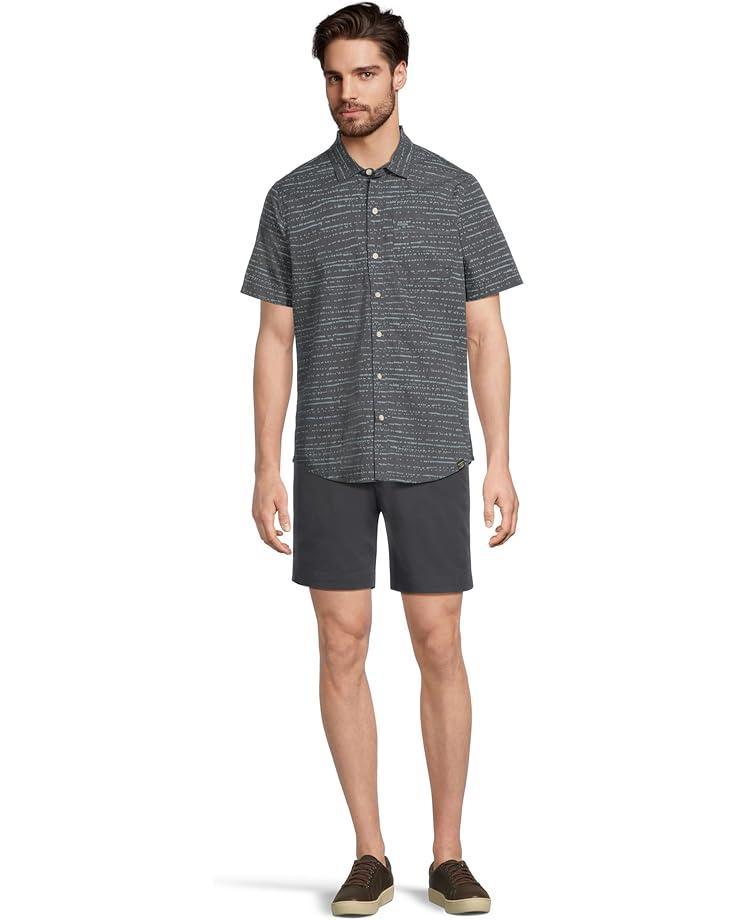 Lakewashed Performance Button Front Shirt Short Sleeve Traditional Fit Print Product Image