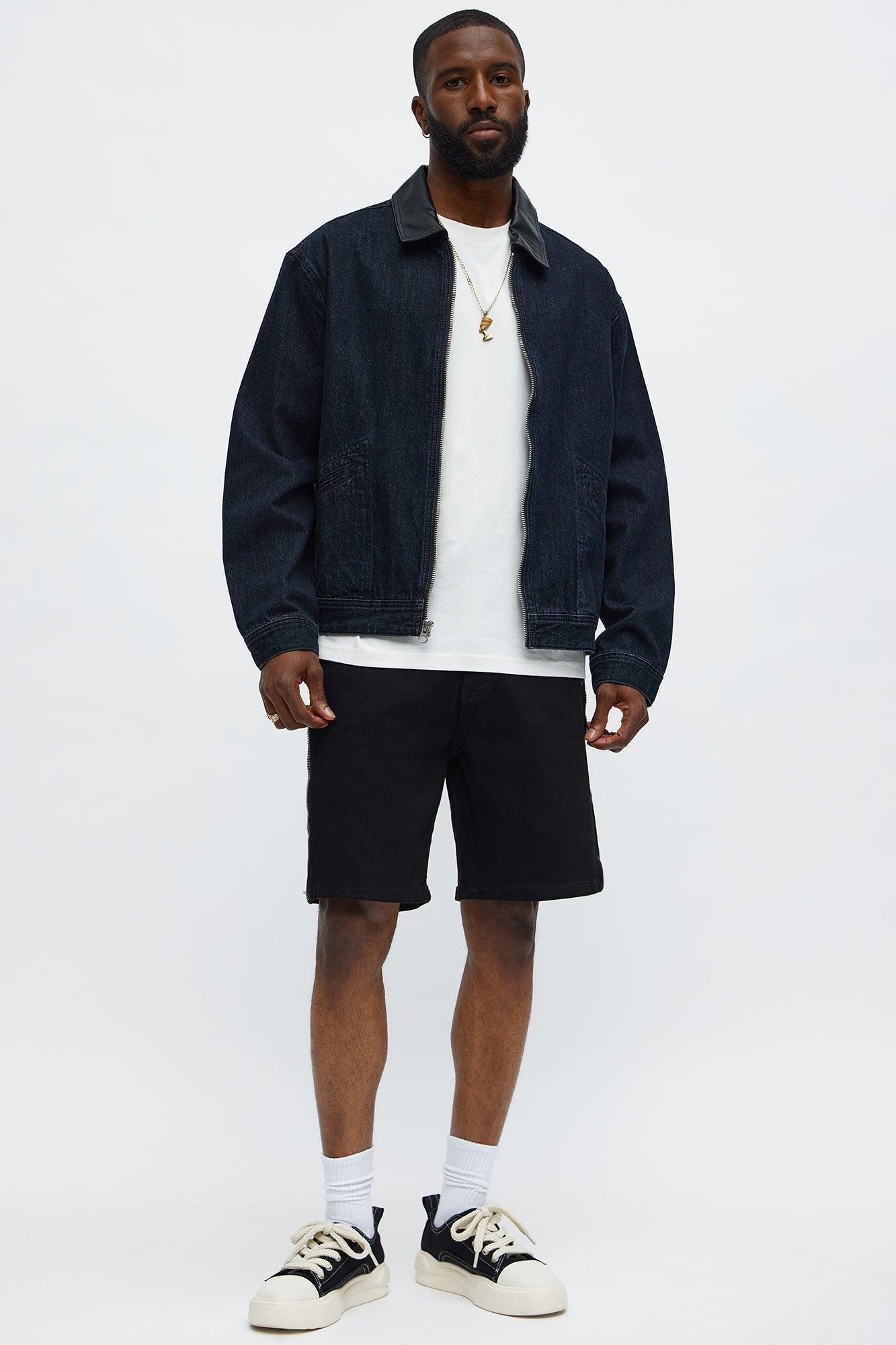 Relaxed Me Down Denim Shorts - Black Product Image