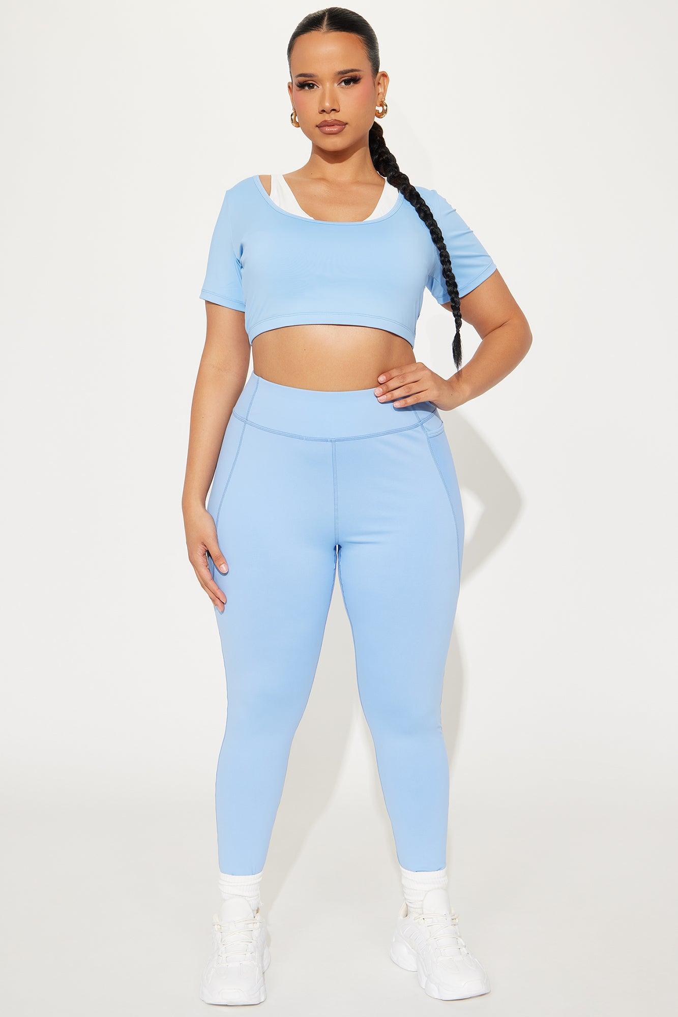 Match Point Active Legging - Light Blue Product Image