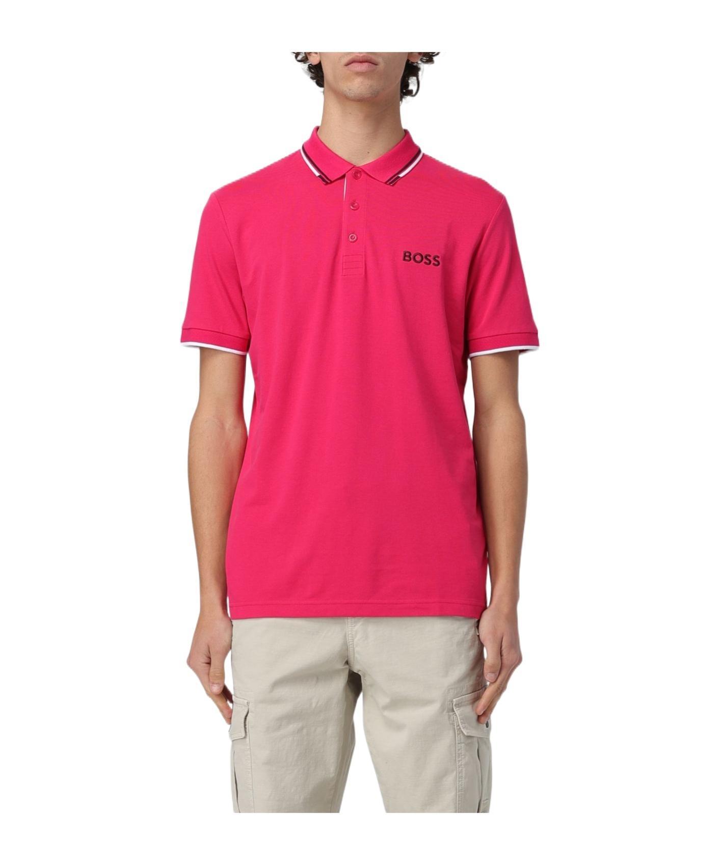 HUGO BOSS Polo Shirt Boss Men Color Fuchsia Product Image