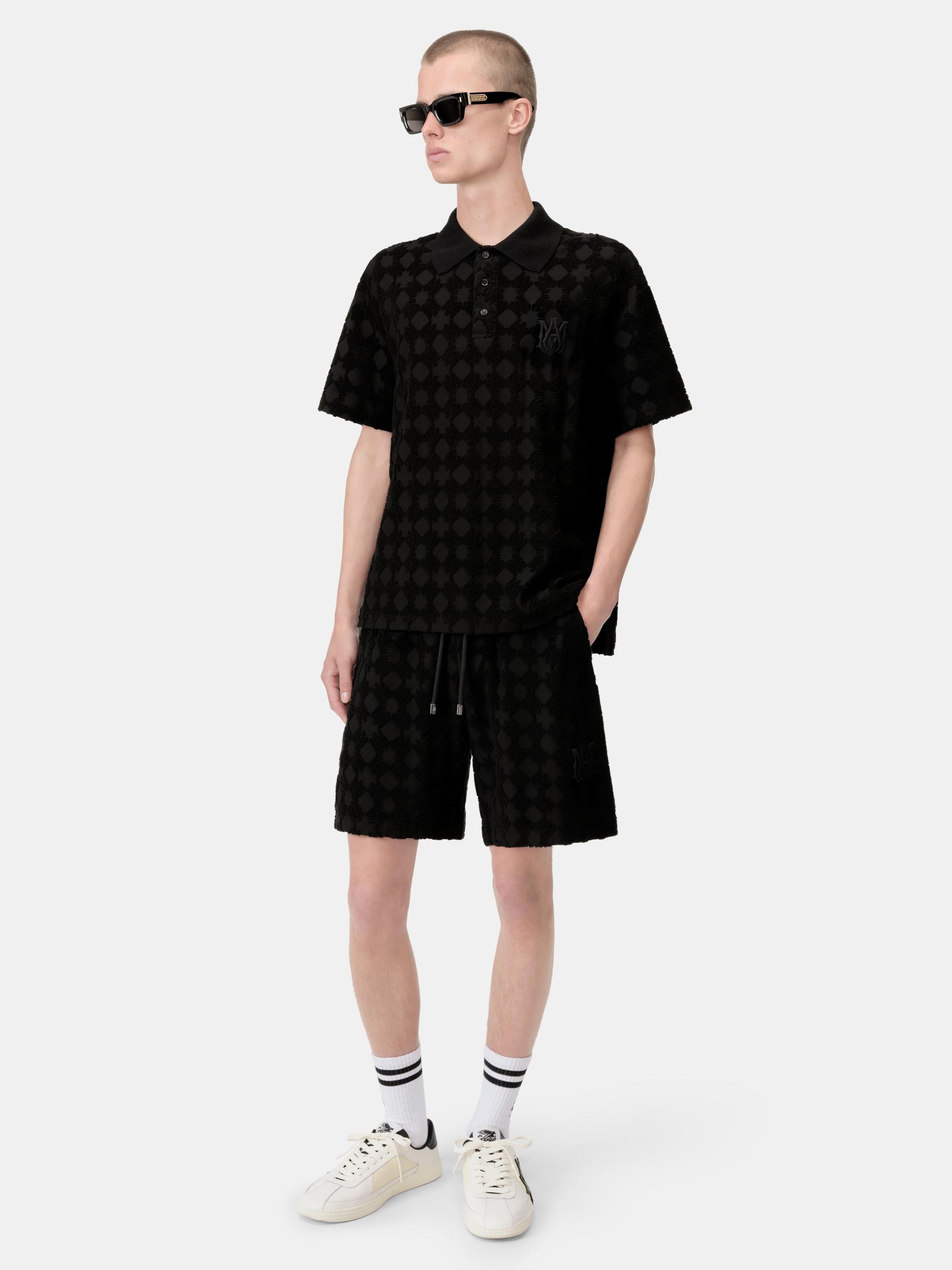 MA QUAD TOWELING POLO - Black Male Product Image