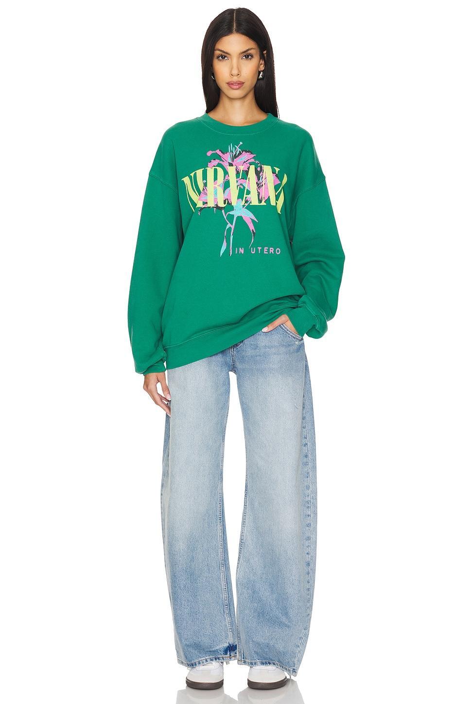 Nirvana Lilies Bf Crew Sweatshirt DAYDREAMER Product Image