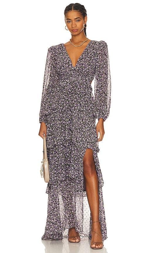 Womens Anora Floral Ruffled Maxi Dress Product Image