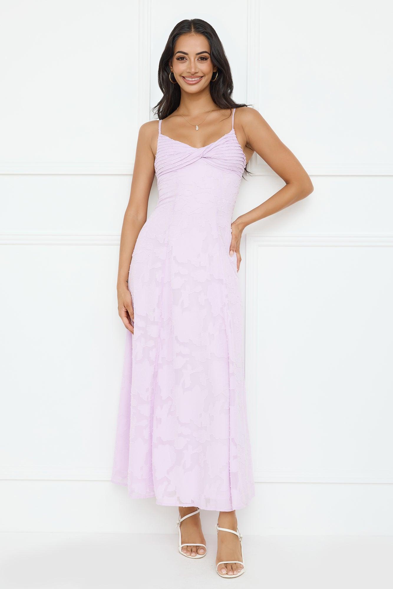 Pine Blossom Maxi Dress Lilac Product Image
