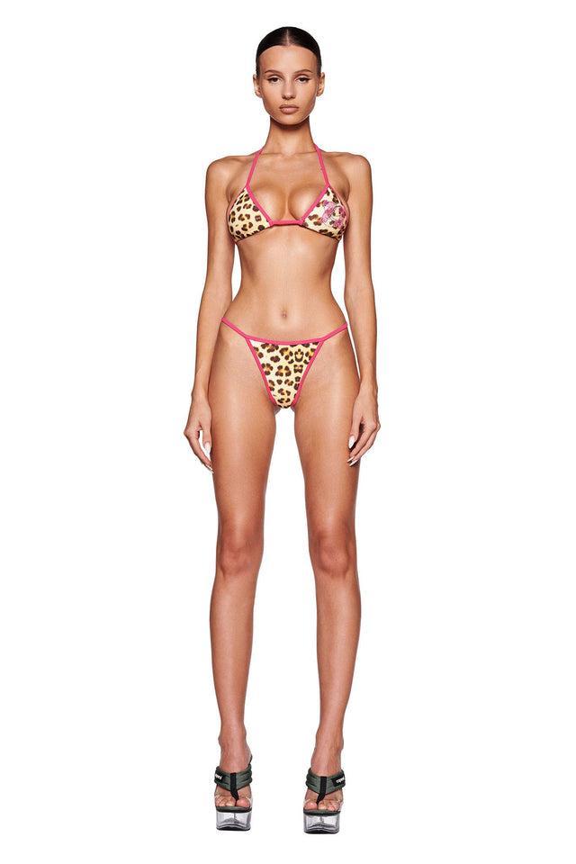 CORDELIA BIKINI BOTTOM - NEUTRAL : LEOPARD : WILDCARD Product Image