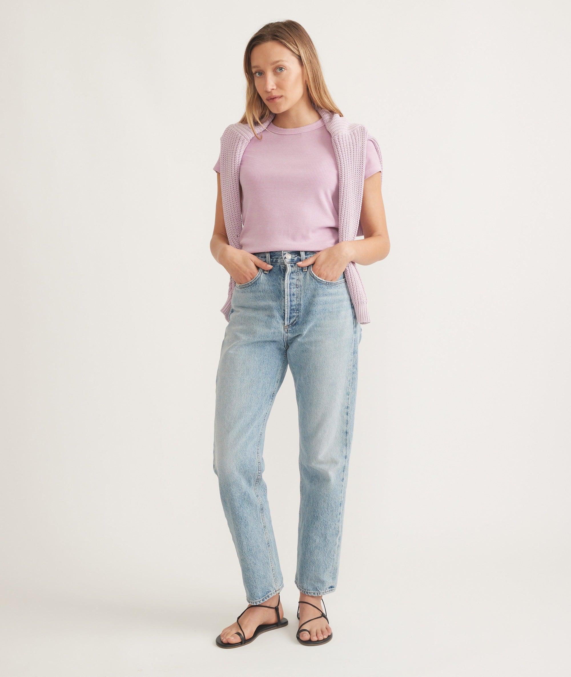 Lexi Rib Sun-In Crew Tee Product Image