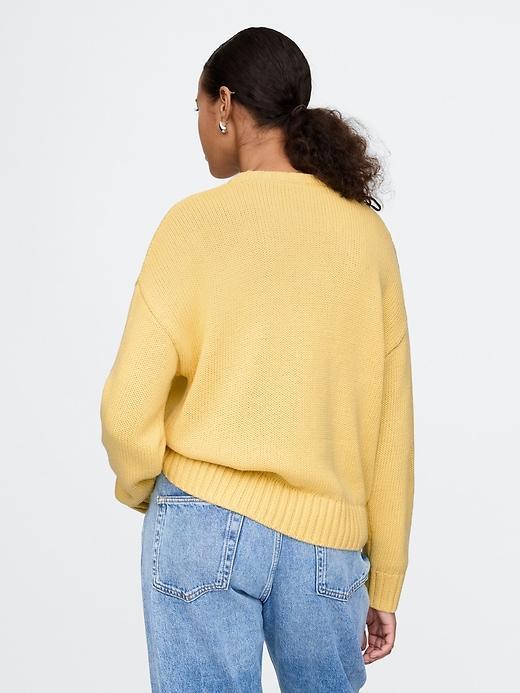100% Cotton Relaxed Sweater Product Image