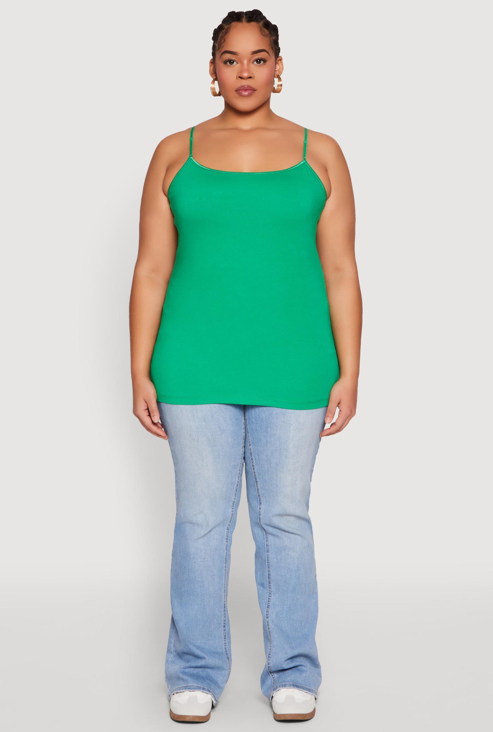 Womens Plus Size Basic Shelf Bra Cami Product Image