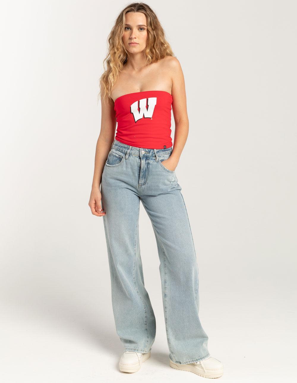 HYPE AND VICE University of Wisconsin Womens Tube Top - RED Product Image