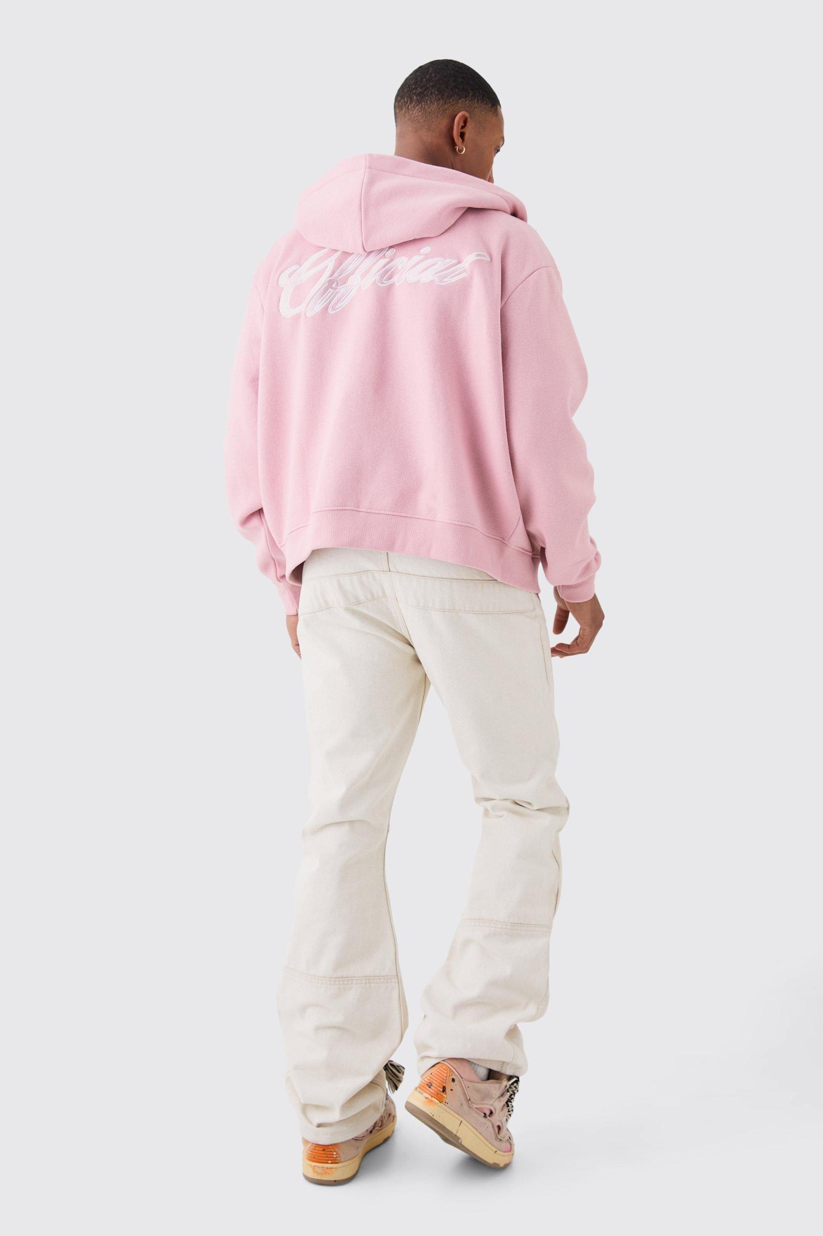 Official Boxy Fit Zip Through Hoodie | boohooMAN USA Product Image