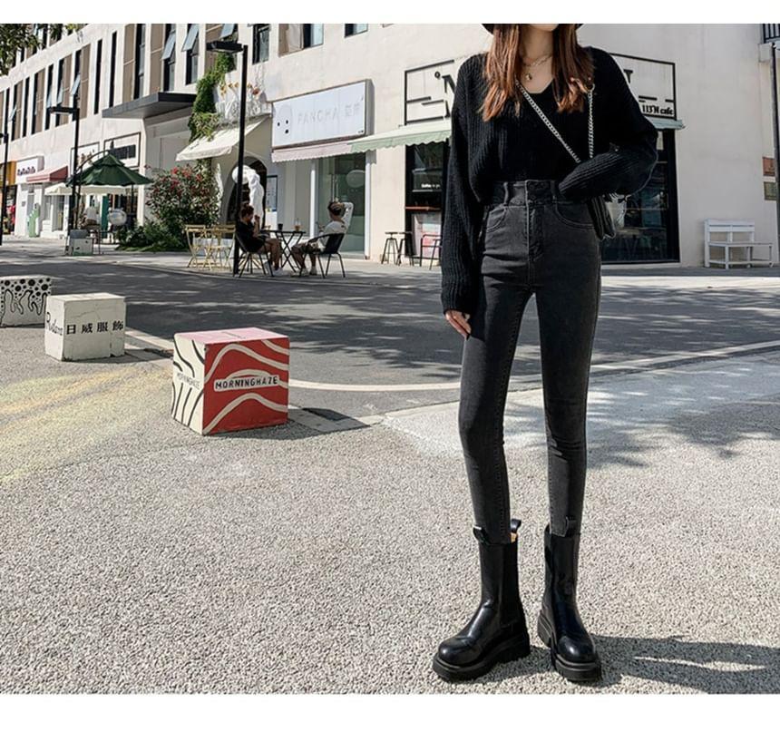 High Rise Skinny Jeans Product Image