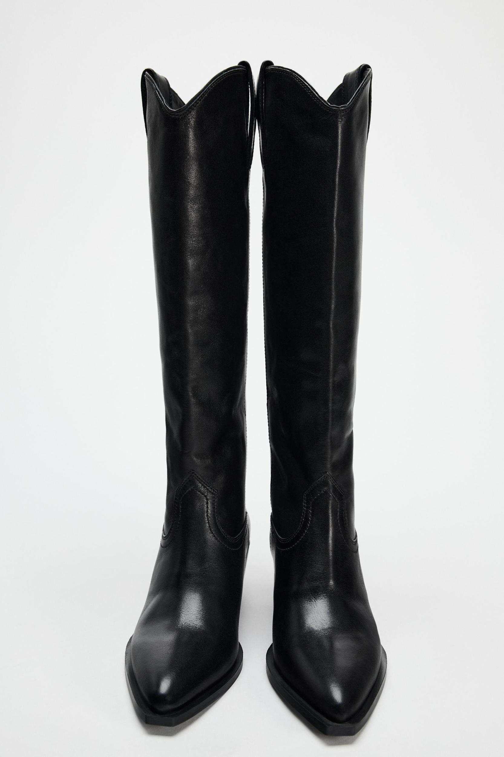 LEATHER COWBOY BOOTS Product Image
