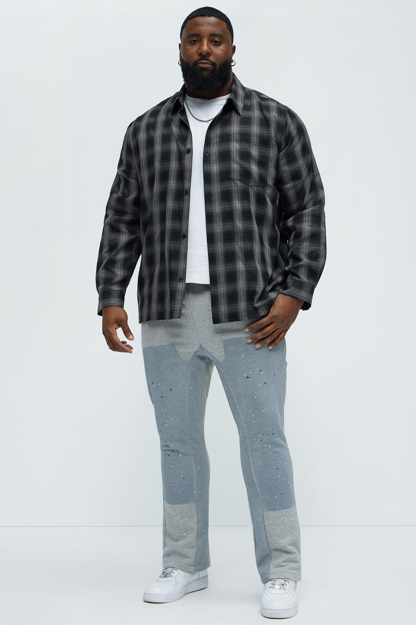 Workwear Flared Sweatpants - Grey Product Image