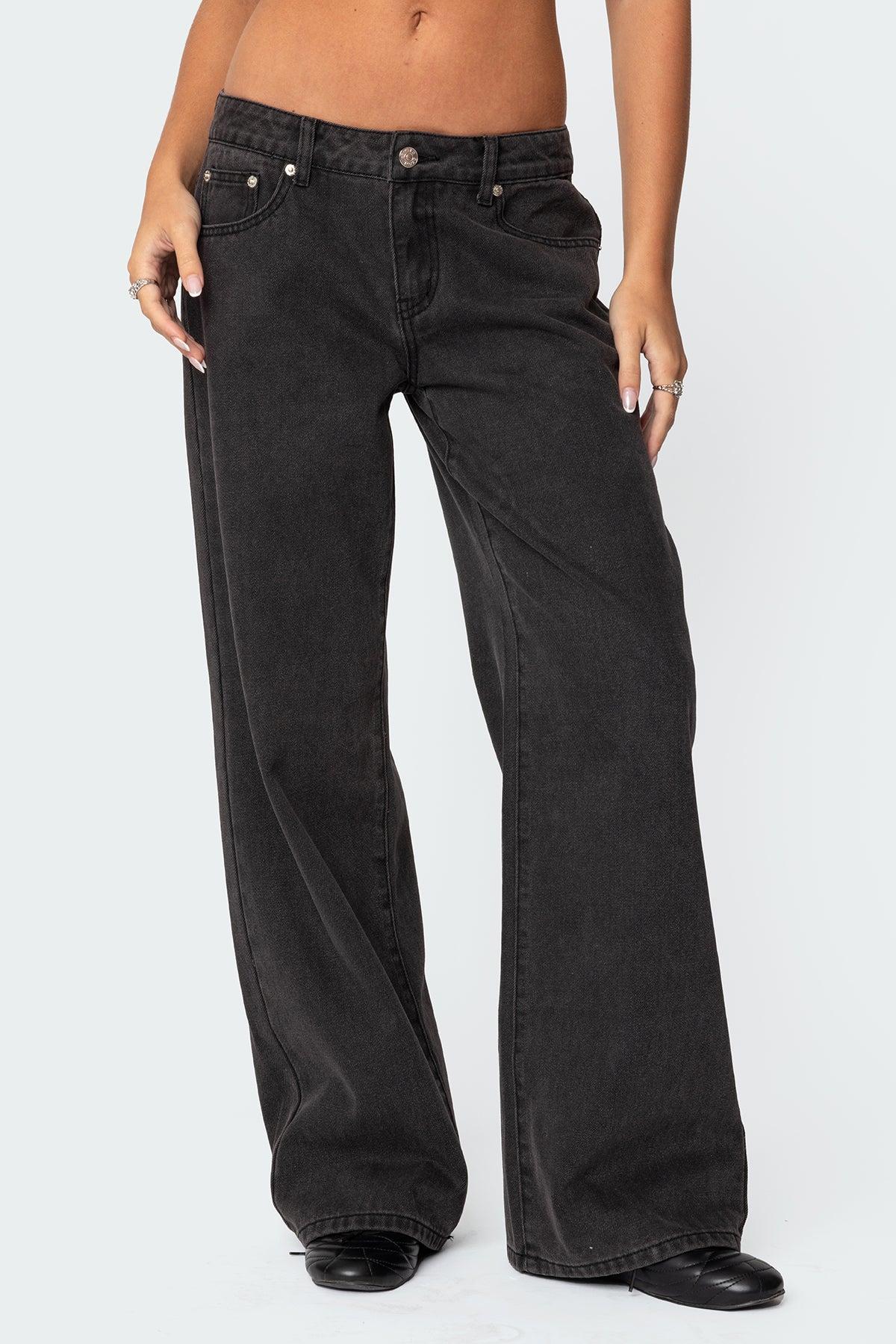 Bow Pocket Relaxed Jeans Product Image