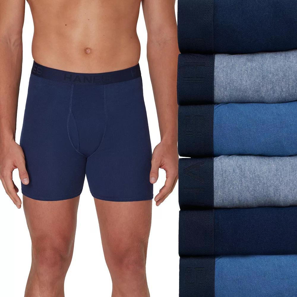 Hanes Ultimate 5-Pack Men's Ringer Style Boxer Brief Underwear, Size: Medium, Black Gray Product Image