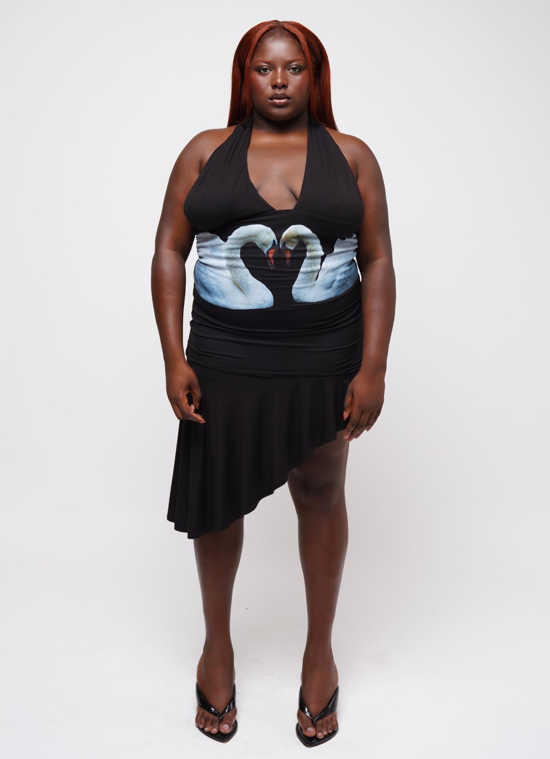 Swan Halter Dress Product Image