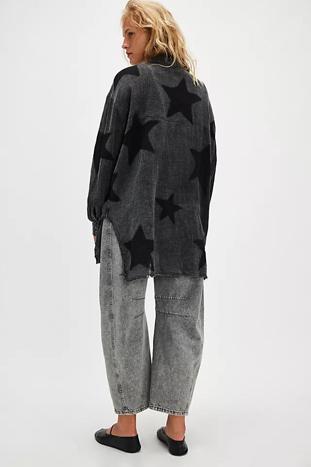 OneTeaspoon Star Muslin Longline Shirt Product Image