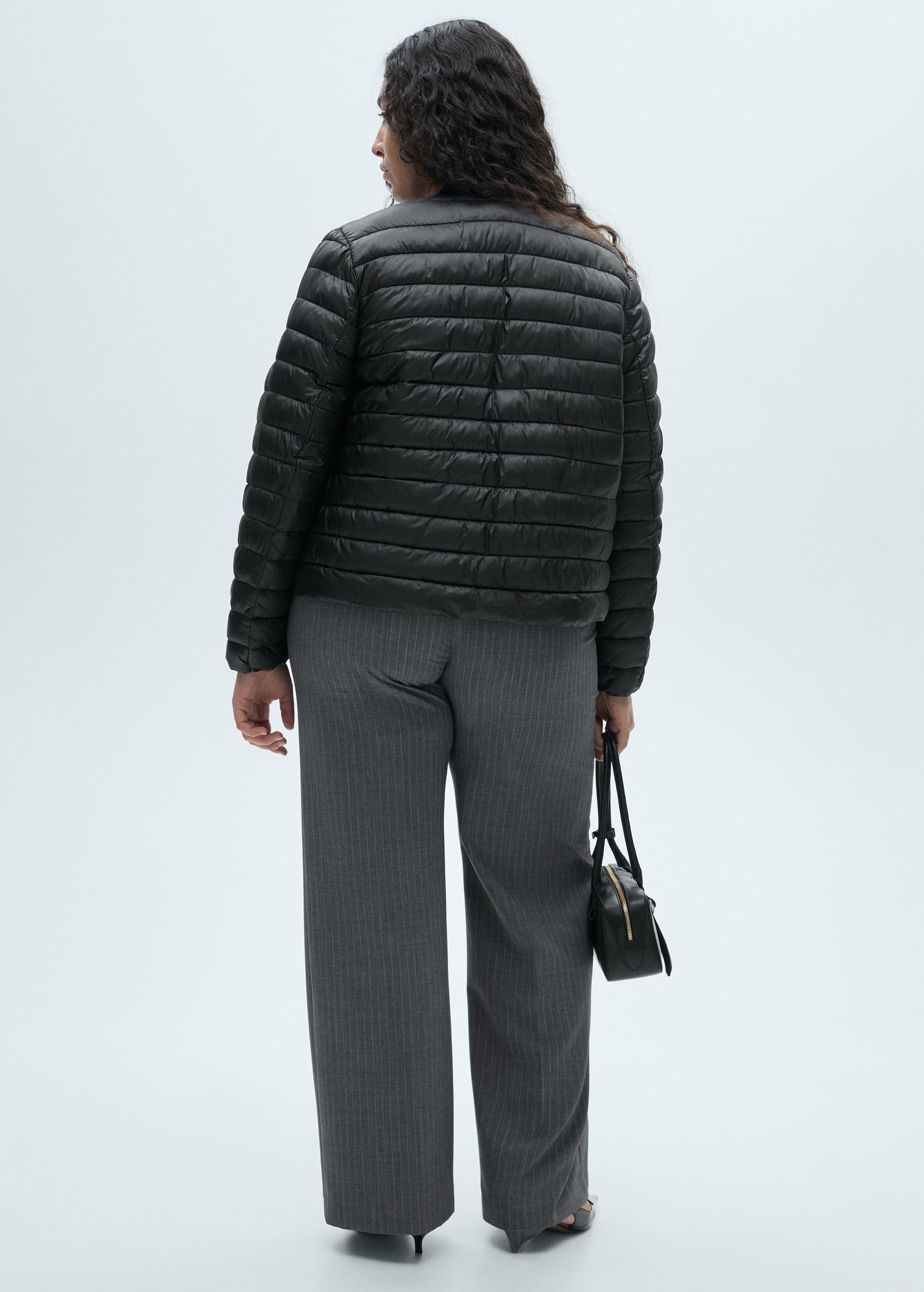 Short padded anorak with pockets - Women | MANGO USA Product Image