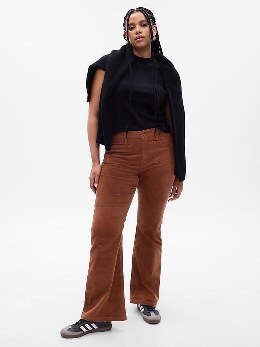 High Rise Corduroy '70s Flare Pants Product Image