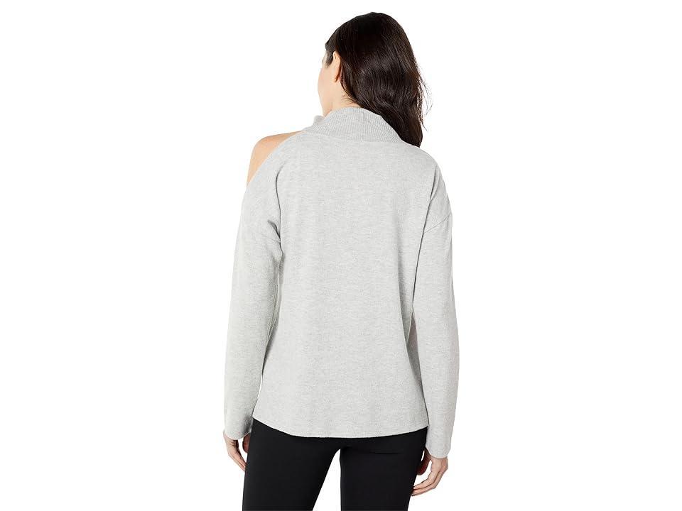 Vince Camuto Cold-Shoulder Heat Set Cozy Top Heather) Women's Clothing Product Image